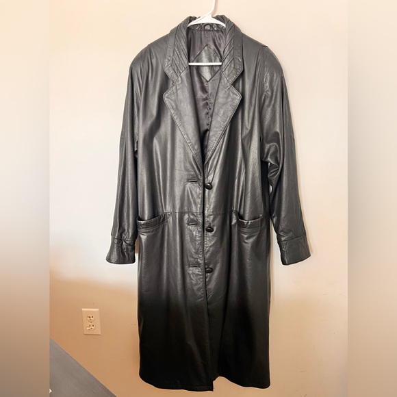 Vintage Jacqueline Ferrar Full Length Leather Coat Great Condition - Picture 1 of 6